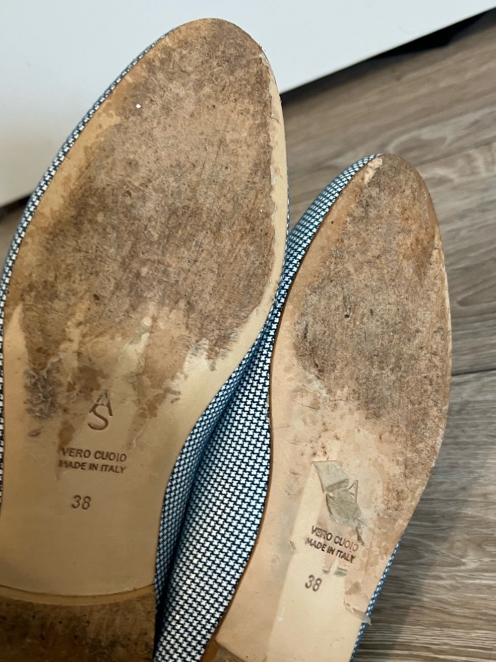 A. Soliani Flats Size 38 Blue - Picture 5 of 6